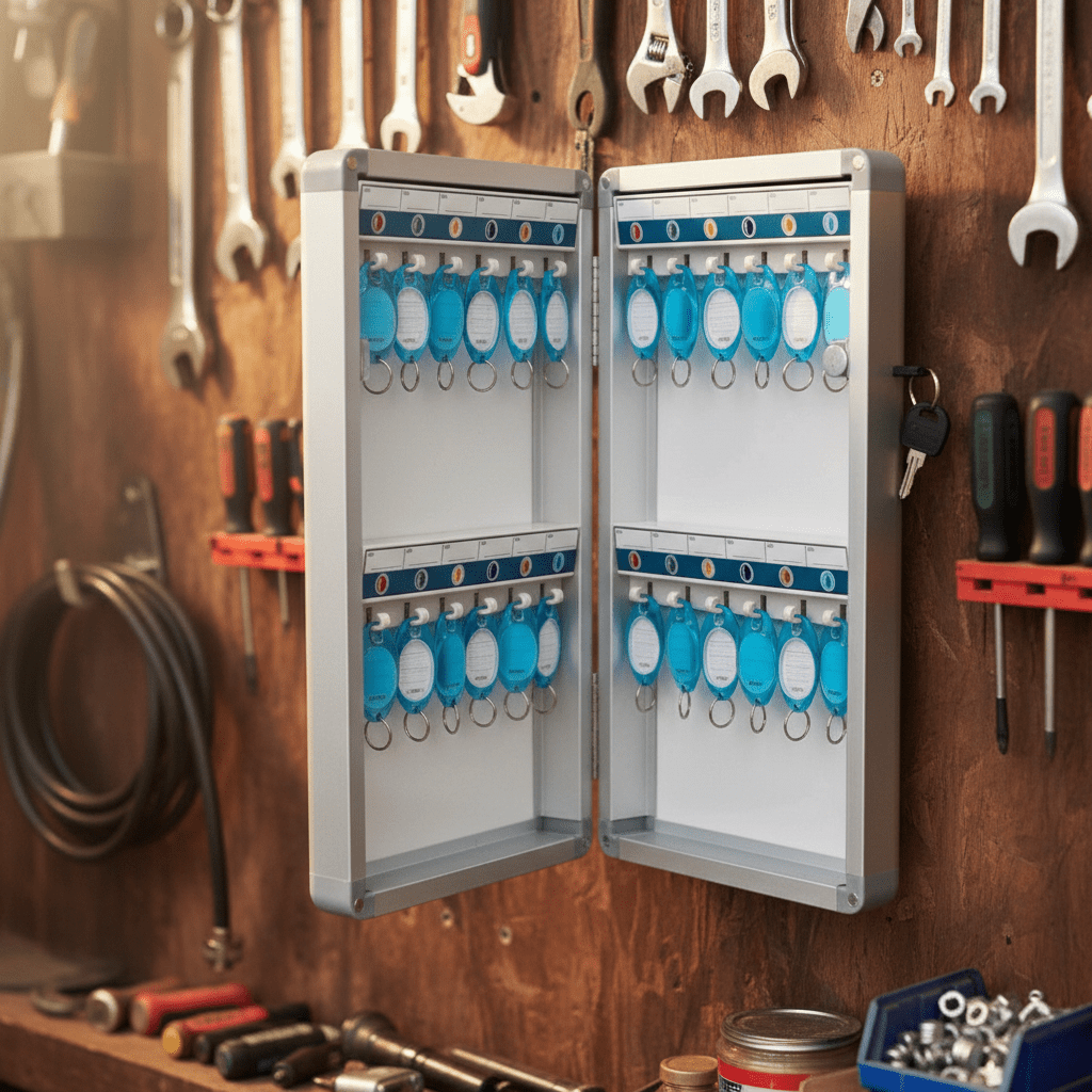 Metalni Zidni Ormarić za Ključeve (36 Ključeva) – Uredska Oprema – Univerzalna – slika 4