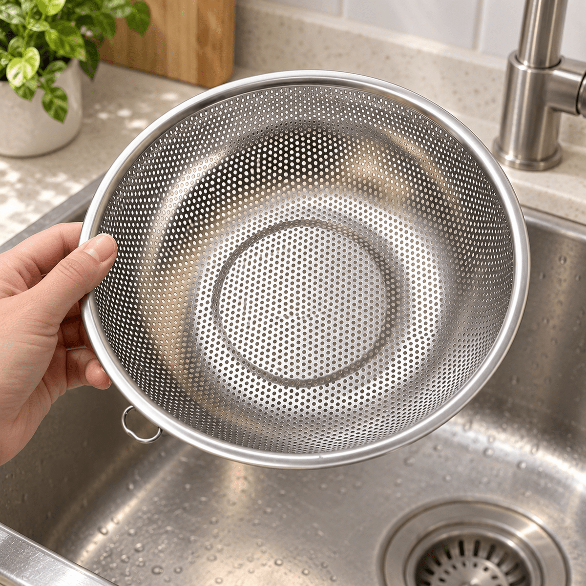 Metalno cjedilo s rupicama – Cjedila – 22,5 cm – slika 9