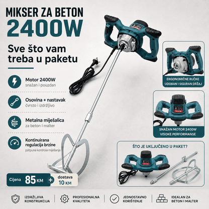 Mikser za Beton 2400W – – – slika 5