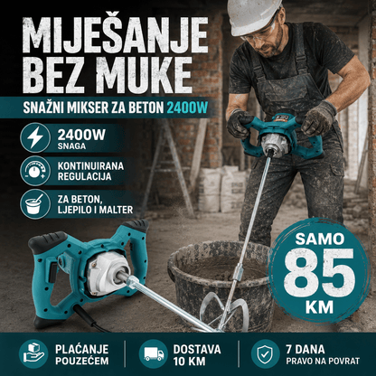 Mikser za Beton 2400W – – – slika 3