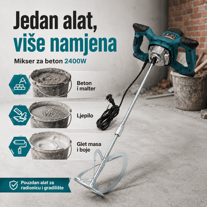 Mikser za Beton 2400W – – – slika 2