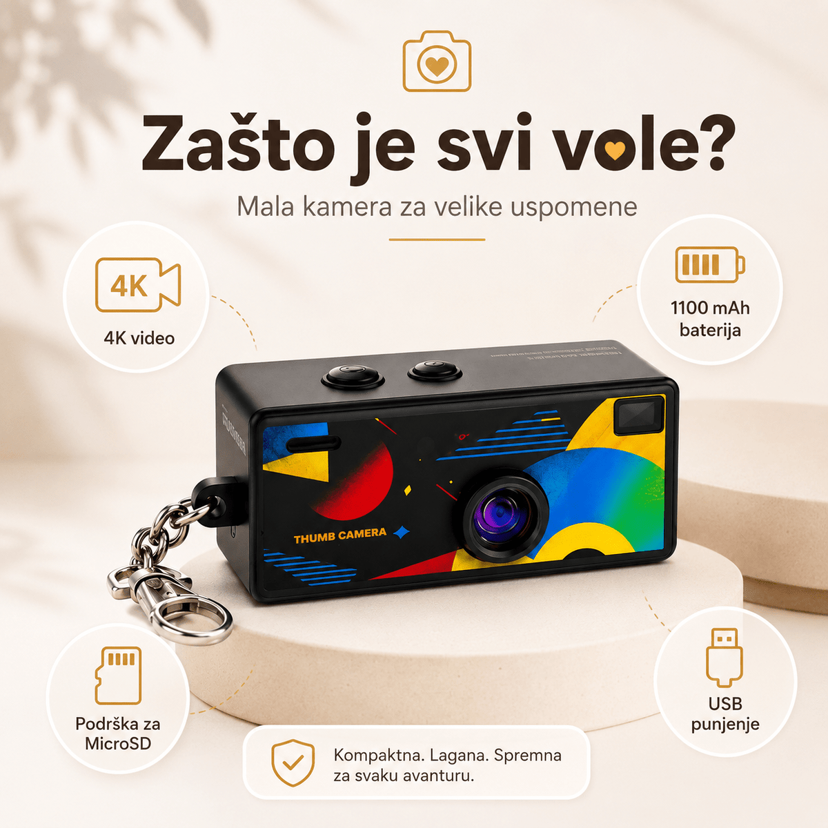 Mini 4K Digitalna Kamera – – – slika 7