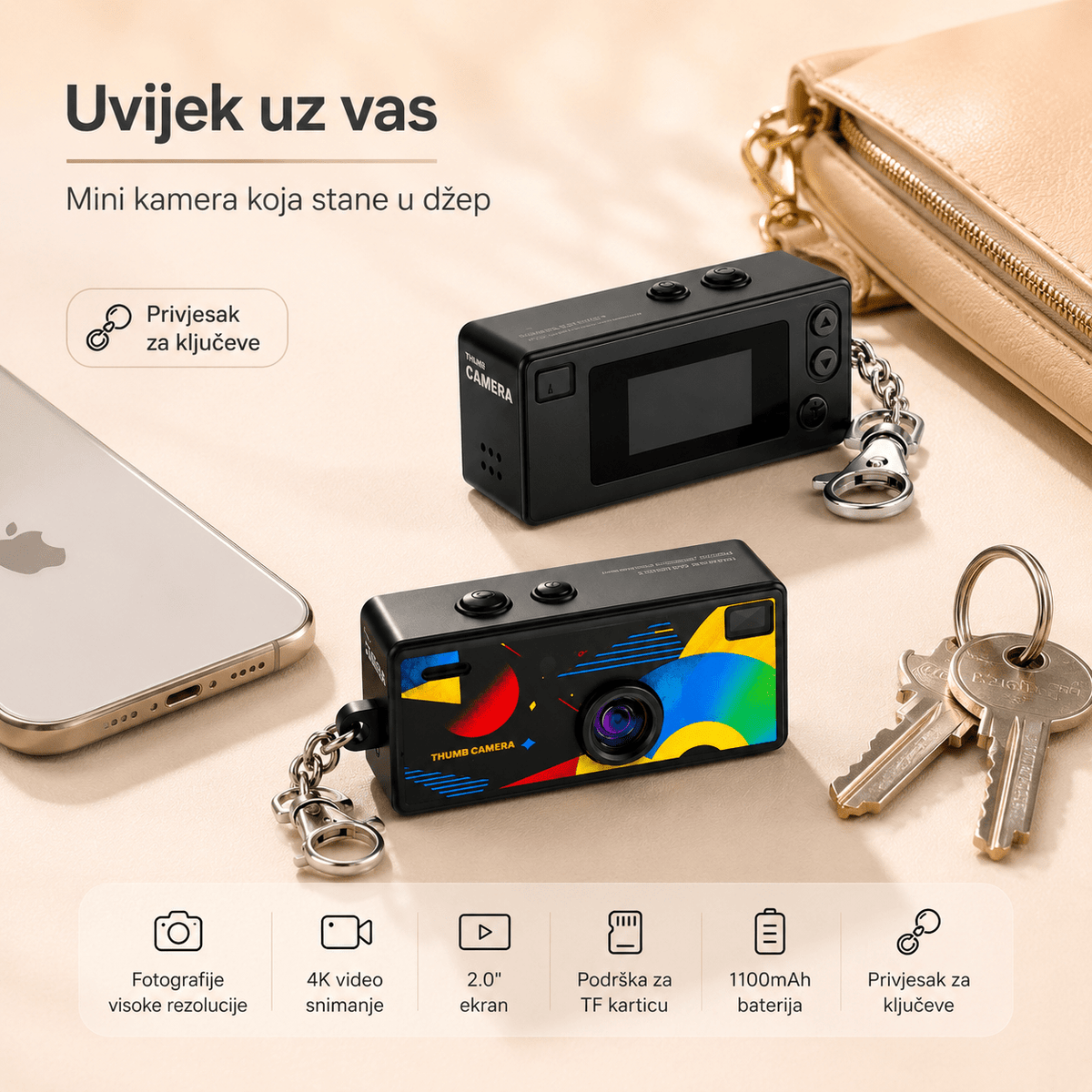 Mini 4K Digitalna Kamera – – – slika 8