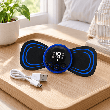 Mini električni masažer leptir s plavim kontrolerom – Mini električni masažeri leptir – – slika 2