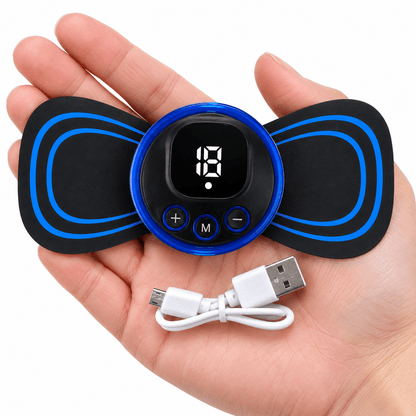 Mini električni masažer leptir s plavim kontrolerom – Mini električni masažeri leptir – – slika 3