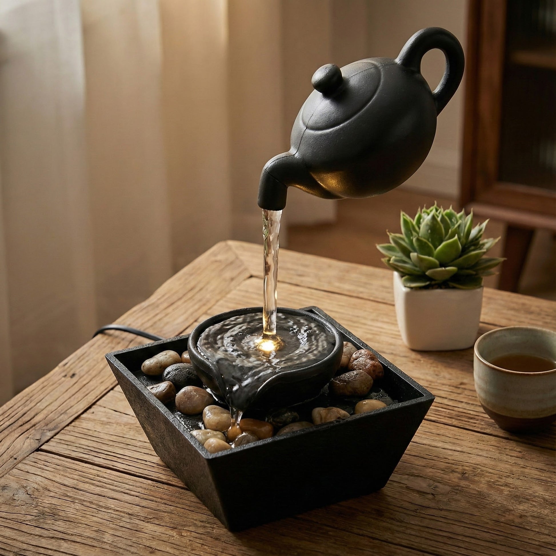 Mini LED fontana Lebdeći čajnik – – – slika 4