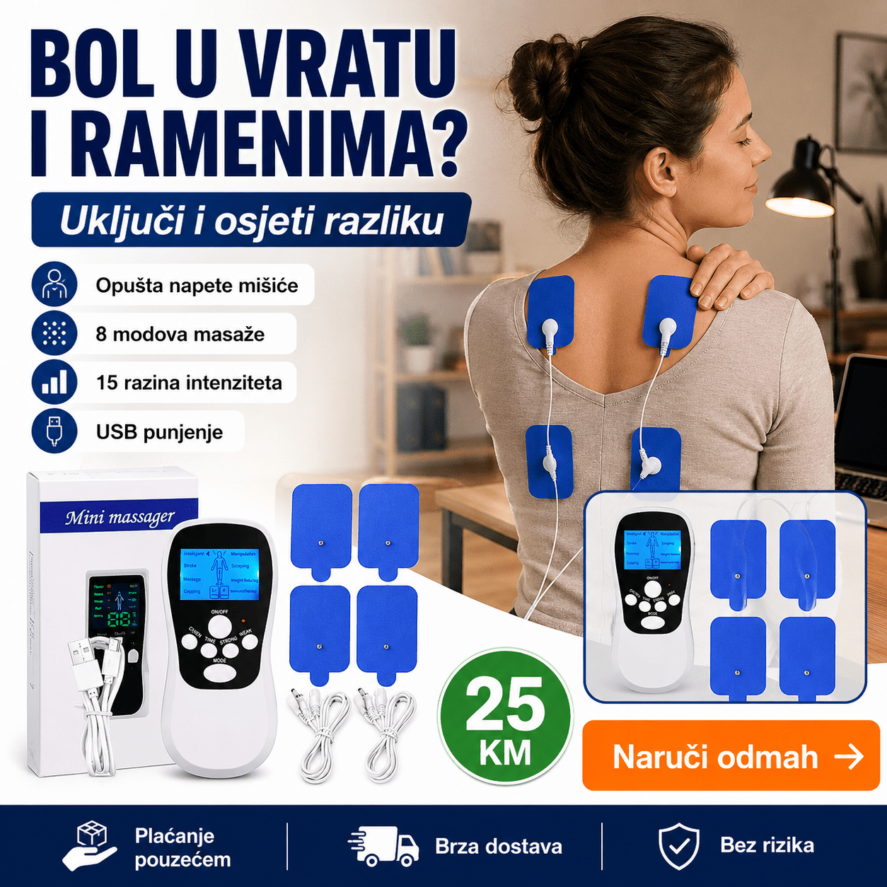 Mini Tens Masažer – – – slika 3