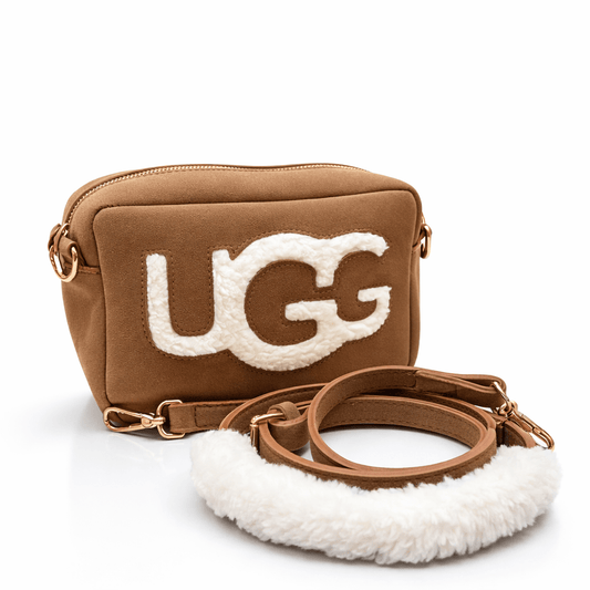 Mini Torba s Plišanim Detaljima – – Smeđa – slika 1