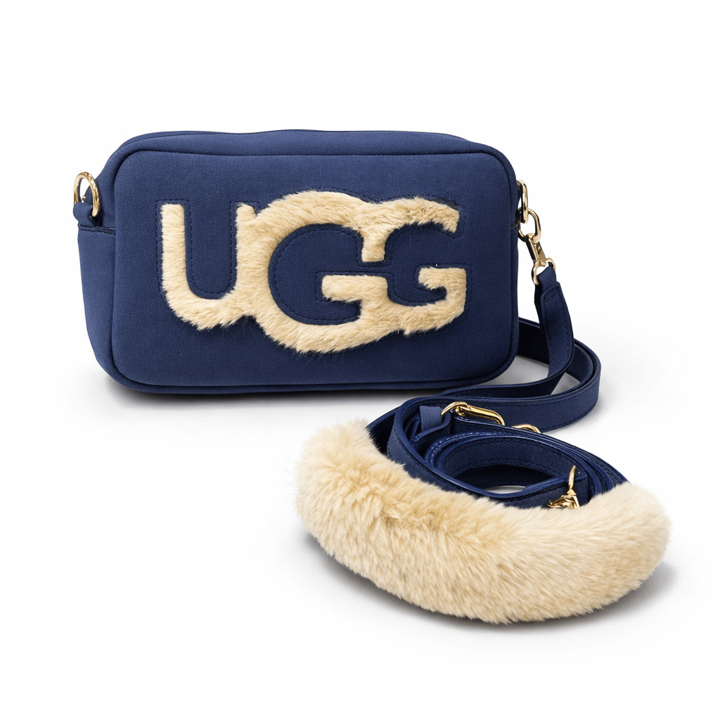 Mini Torba s Plišanim Detaljima – – Plava – slika 3