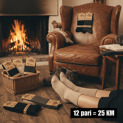 Mirisne Merino Vunene Čarape (12 pari) – – – slika 3