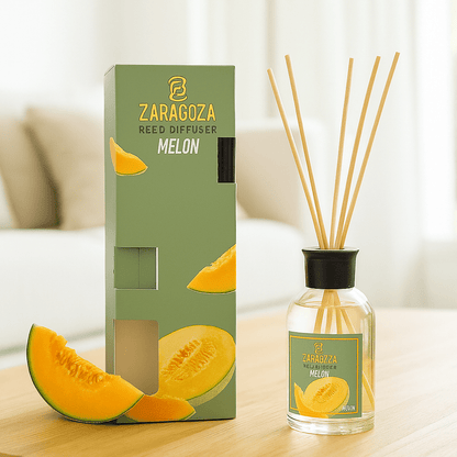 Mirisni difuzor s drvenim štapićima – Melon – – – slika 1