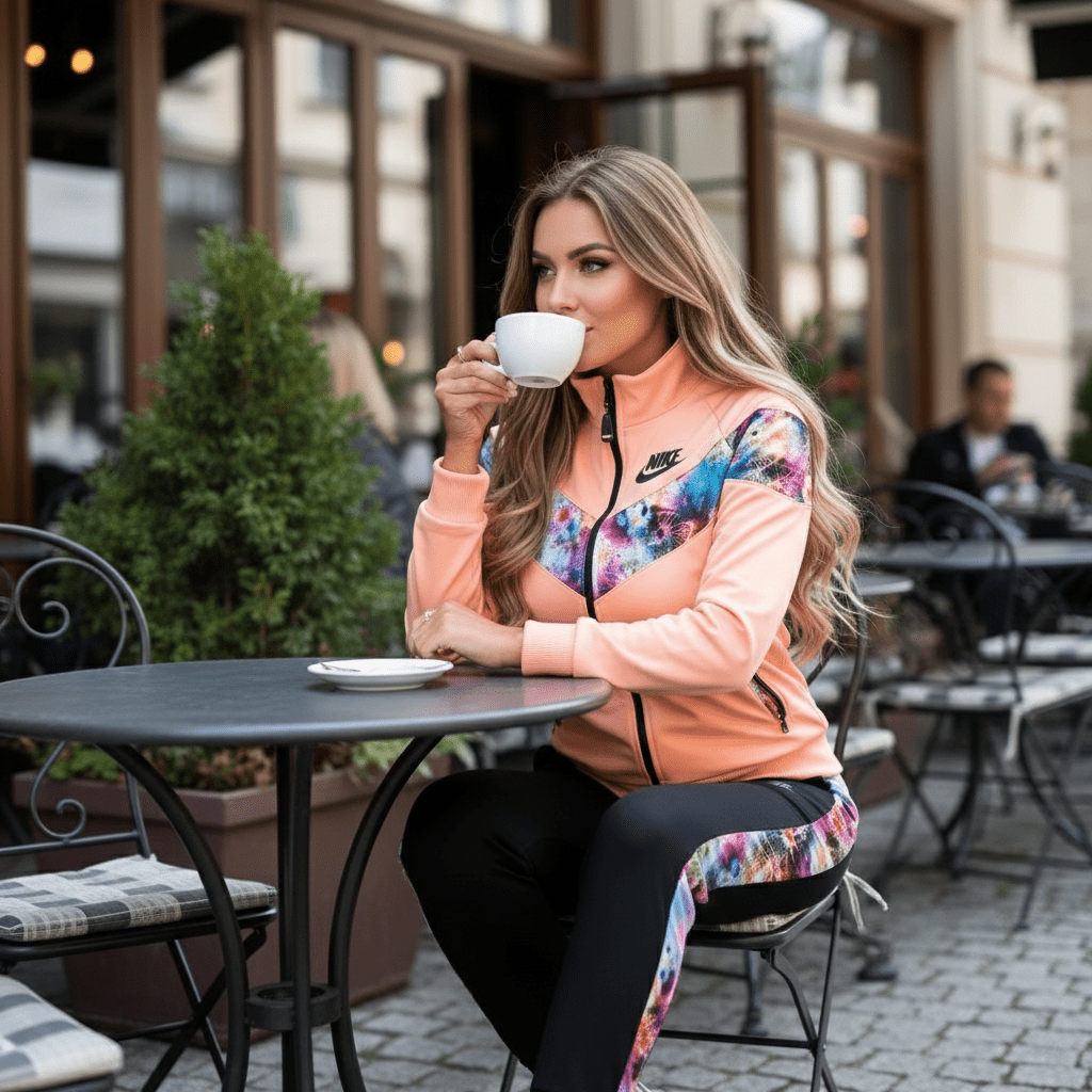 Moderan Ženski Trenerka Komplet sa Šarenim Detaljima – Ženski Trenerka Komplet – M – slika 5