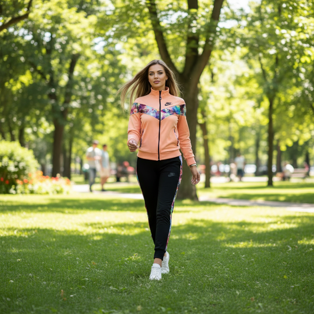 Moderan Ženski Trenerka Komplet sa Šarenim Detaljima – Ženski Trenerka Komplet – M – slika 4