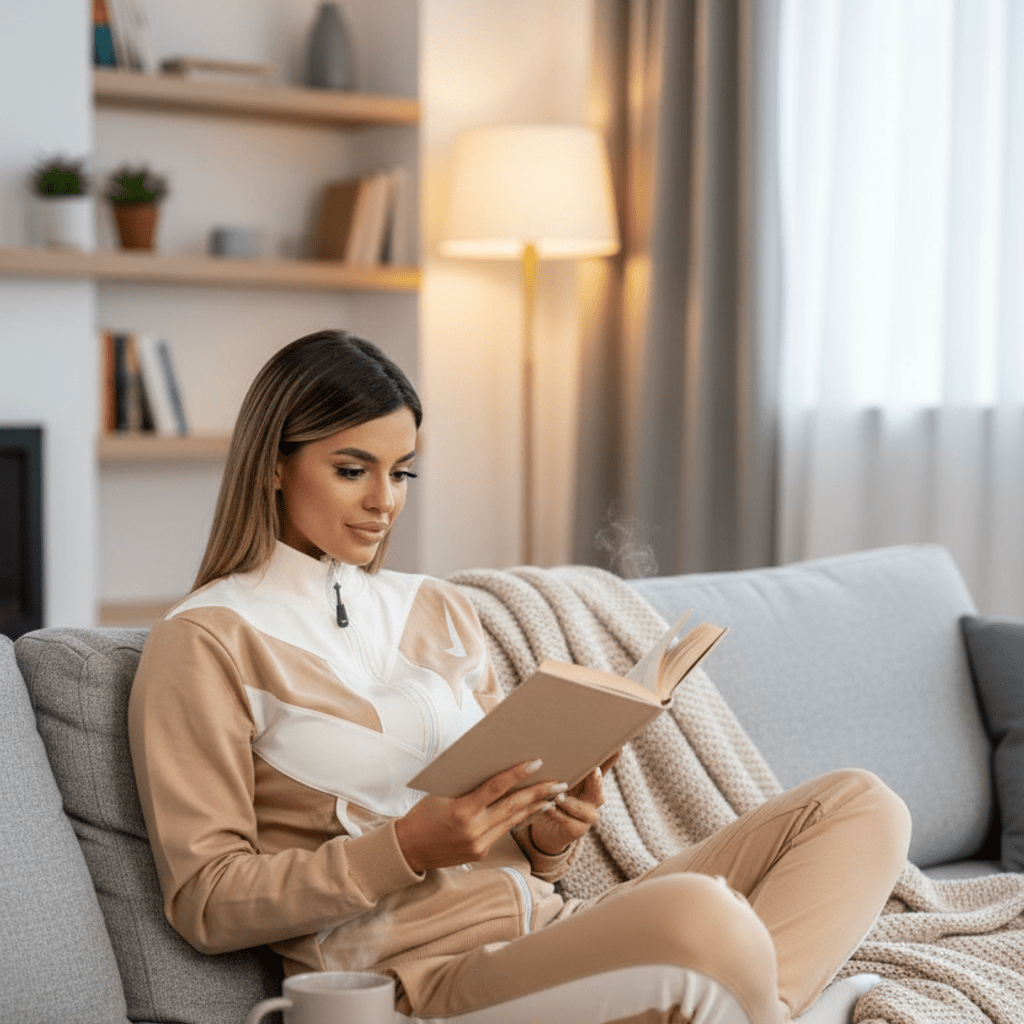 Moderna Dvodijelna Trenerka s Kontrastnim Dizajnom – Trenerke – S – slika 1