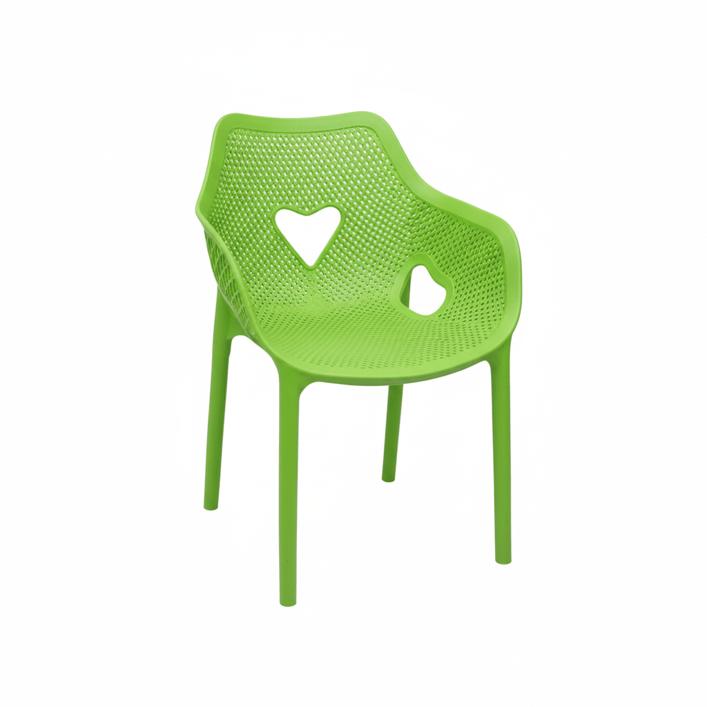 Moderna Plastična Stolica Heniver - Zelena – Stolica – Zelena – slika 1