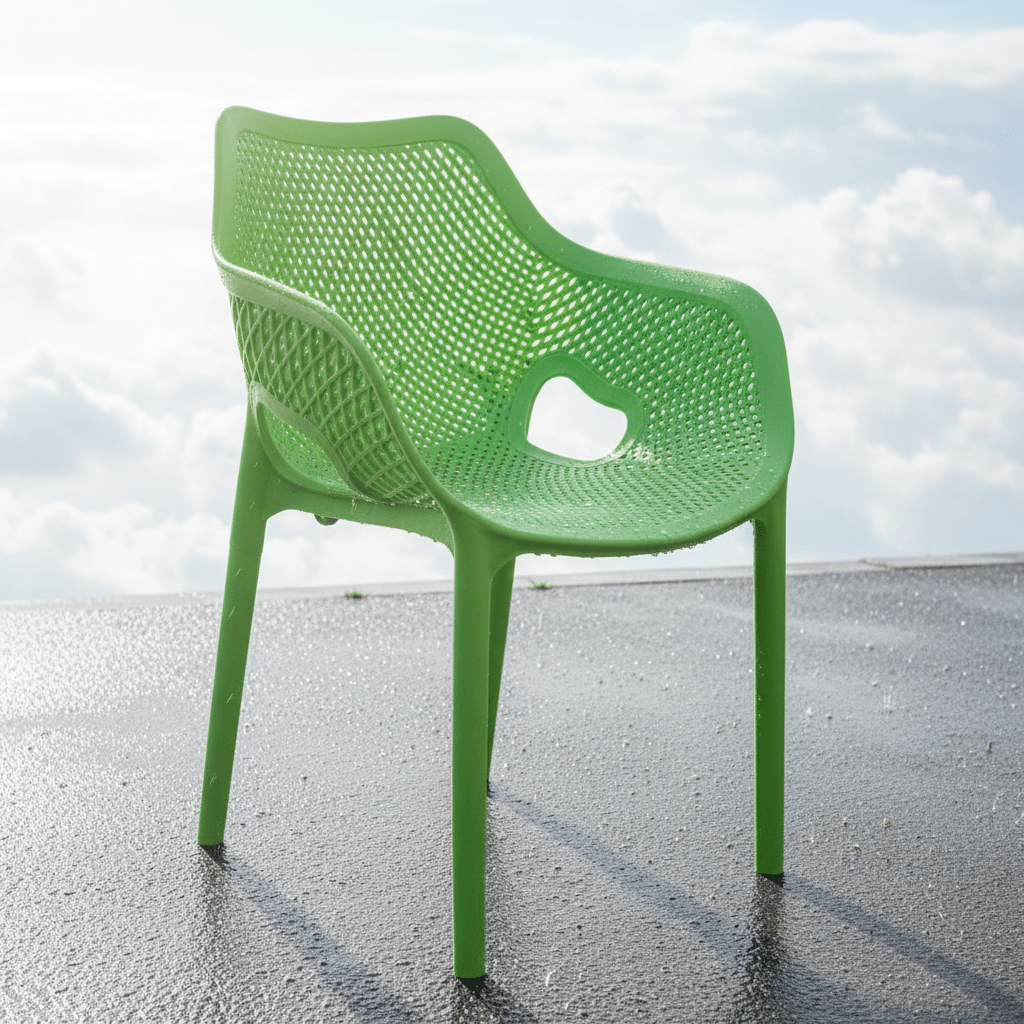 Moderna Plastična Stolica Heniver - Zelena – Stolica – Zelena – slika 6