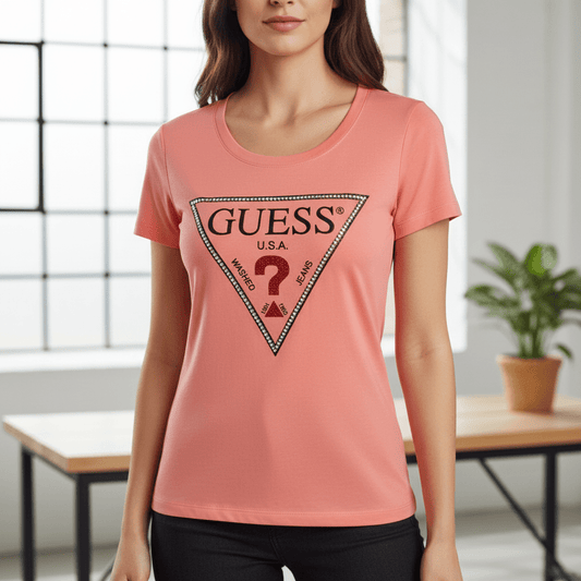 Moderna Ženska Majica s Prepoznatljivim Logom – Ženske Majice – S Roza – slika 1