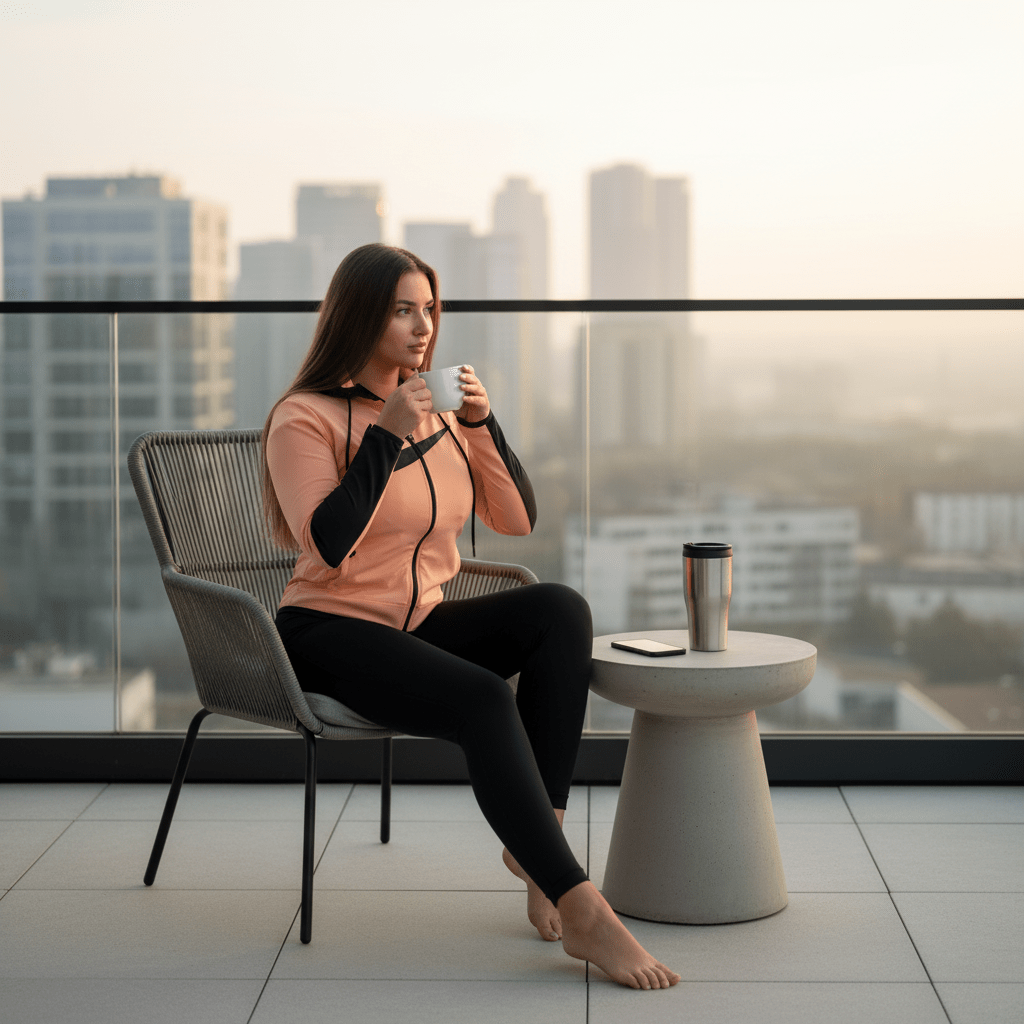 Moderna Ženska Trenirka – Dinja/Crna – Ženska trenirka – M Dinja/Crna – slika 3