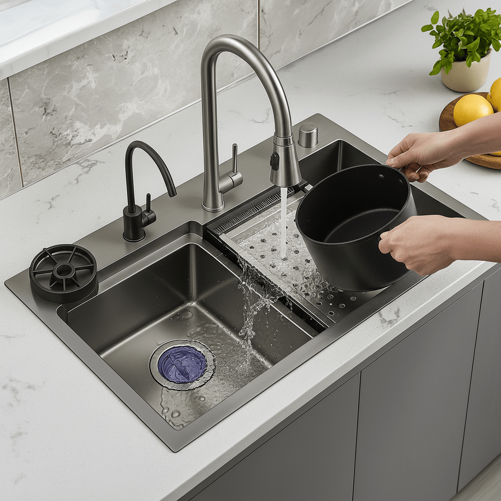Moderni sudoper s vodopadom – – – slika 9