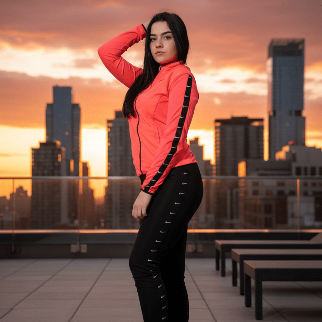 Moderni Ženski Sportski Komplet – Sportska odjeća – S – slika 1