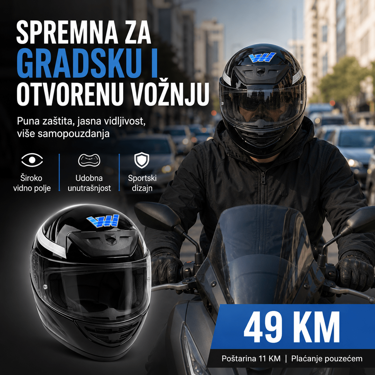 Motociklistička Kaciga – – – slika 5