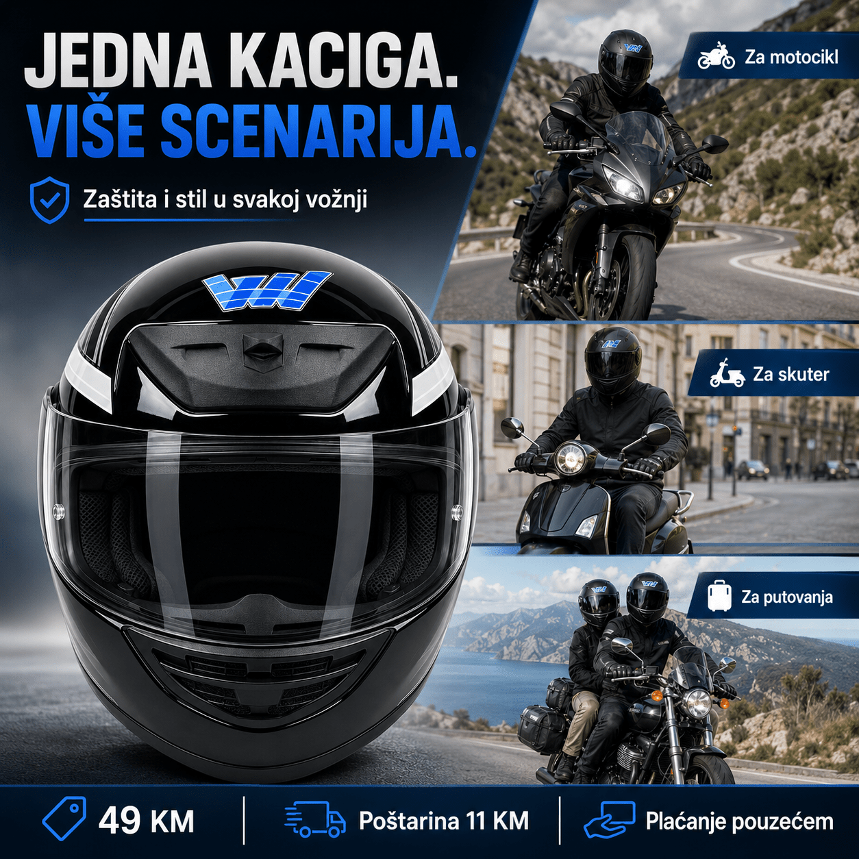 Motociklistička Kaciga – – – slika 2