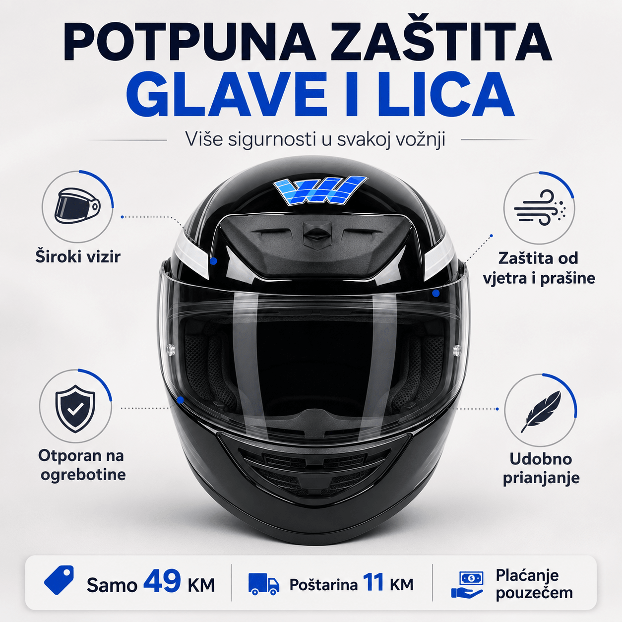 Motociklistička Kaciga – – – slika 8