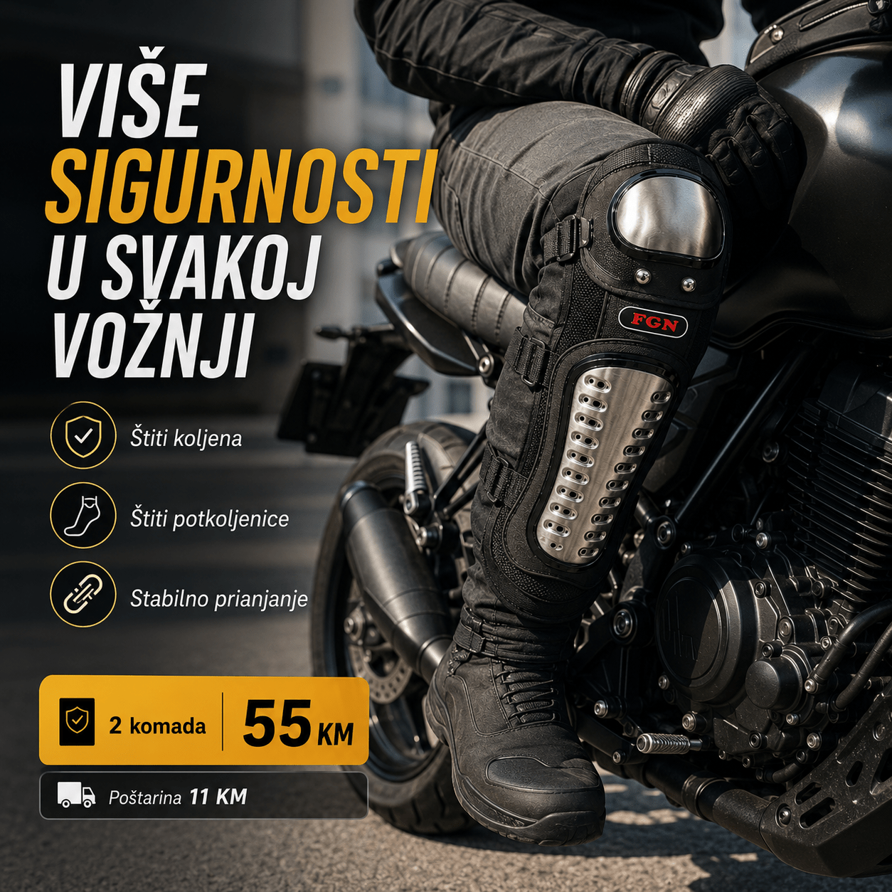Motociklistički Štitnici za Koljena – – – slika 5