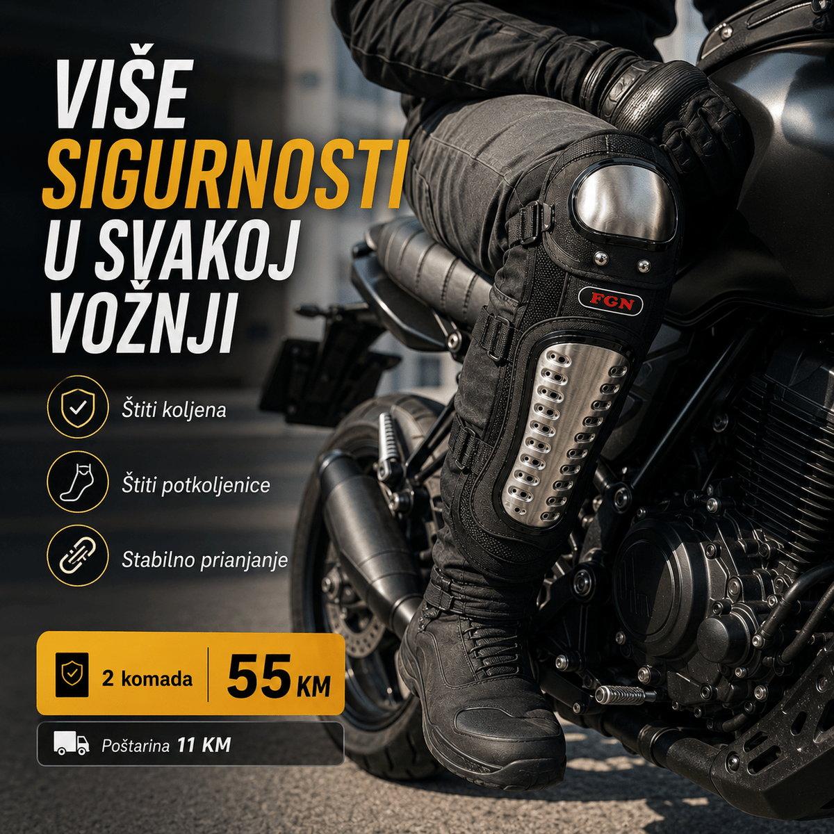 Motociklistički Štitnici za Koljena – – – slika 5