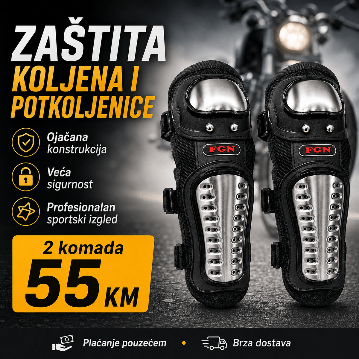 Motociklistički Štitnici za Koljena – – – slika 7