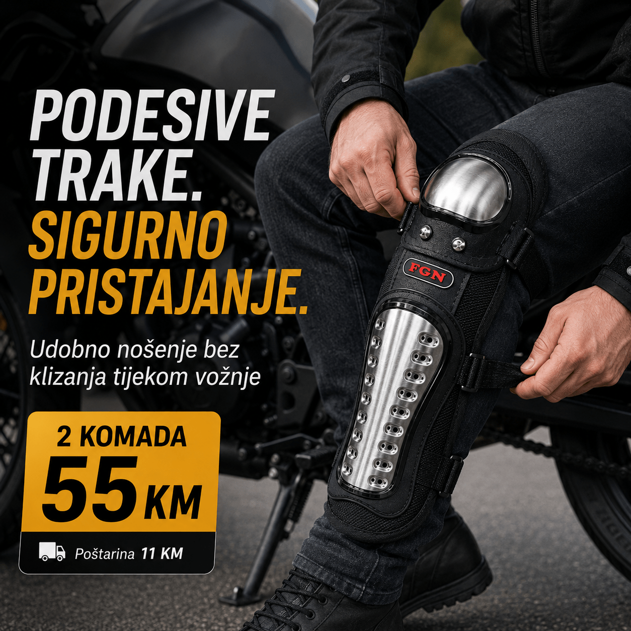 Motociklistički Štitnici za Koljena – – – slika 3