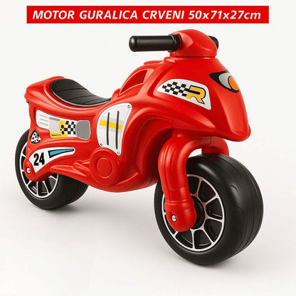 Motor Guralica za Djecu – – Crvena – slika 2