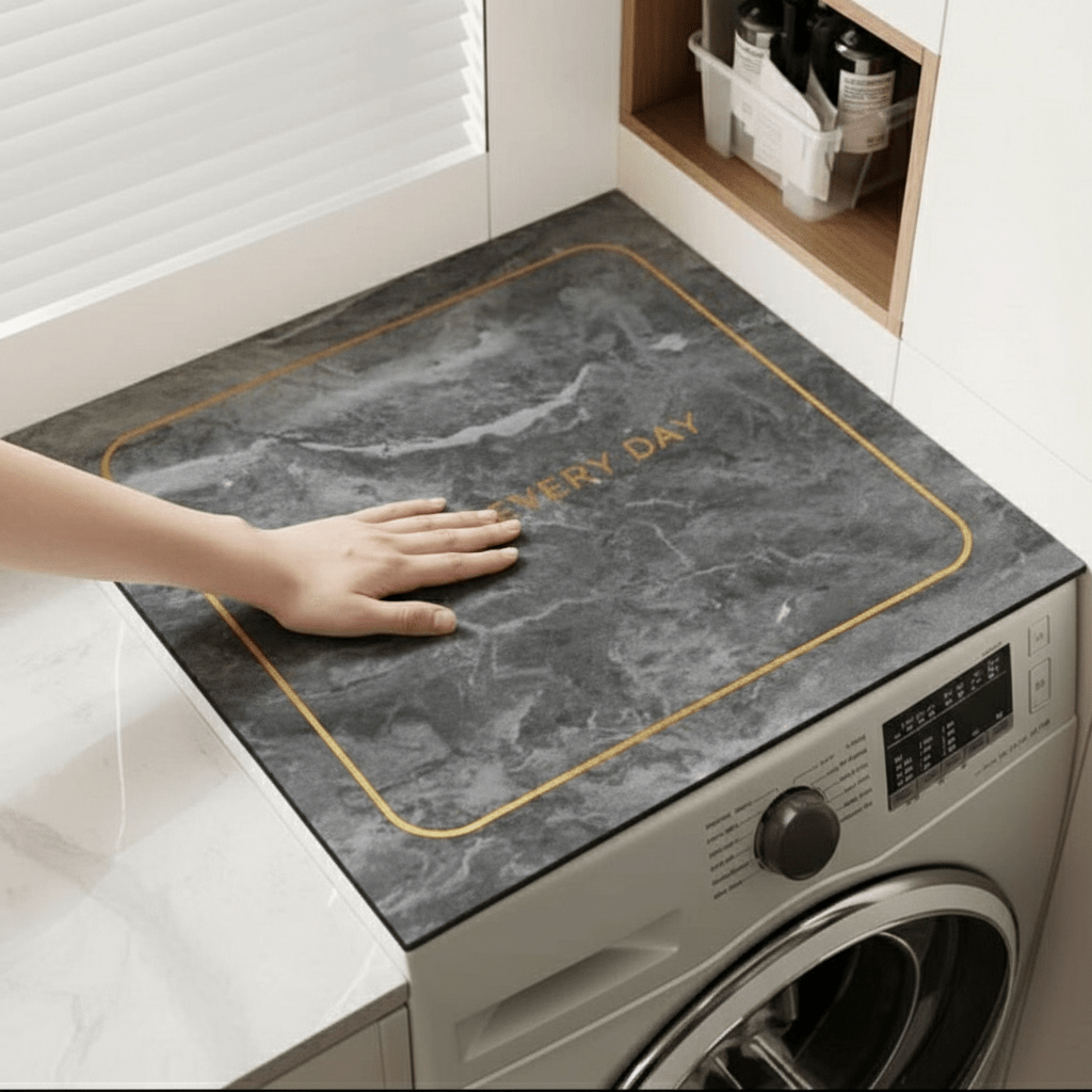 Mramorna Prostirka za Veš Mašinu – Prostirke za veš mašine – Univerzalna Siva Mramor – slika 5