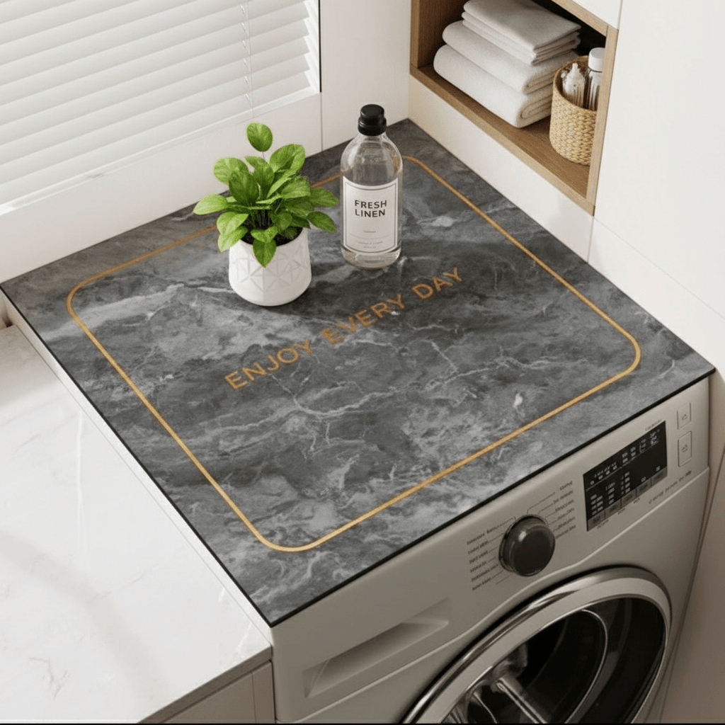 Mramorna Prostirka za Veš Mašinu – Prostirke za veš mašine – Univerzalna Siva Mramor – slika 3
