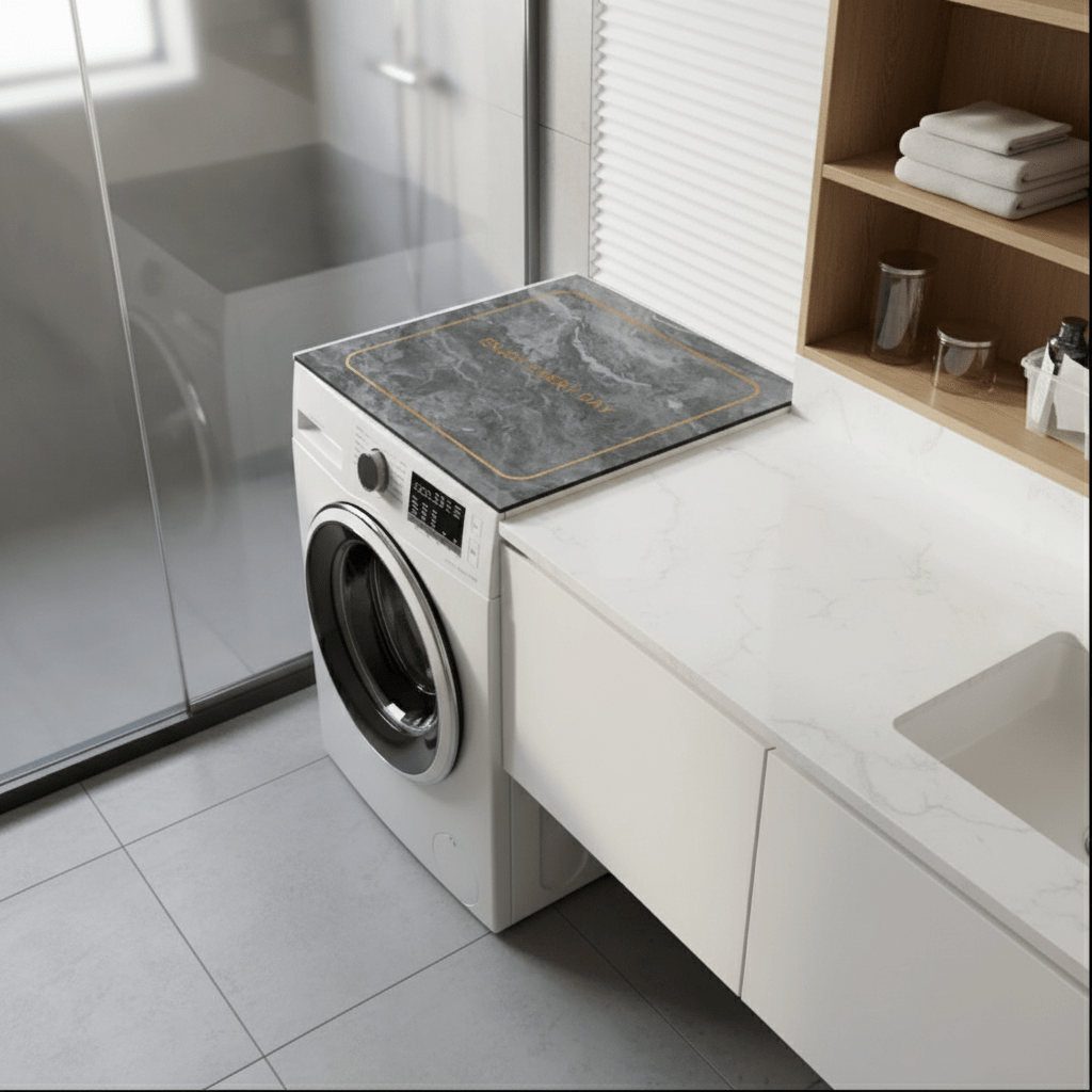 Mramorna Prostirka za Veš Mašinu – Prostirke za veš mašine – Univerzalna Siva Mramor – slika 4