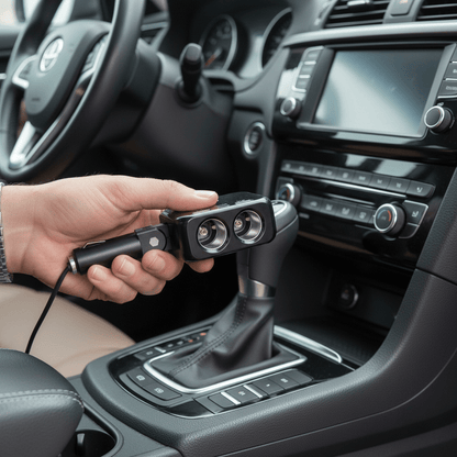 Multifunkcionalni Auto Adapter 100W sa 2 Utičnice i USB Portovima – Auto oprema – Crna – slika 5