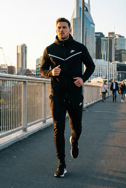 Muška Crna Sportska Trenerka - SAMO KLIKNI