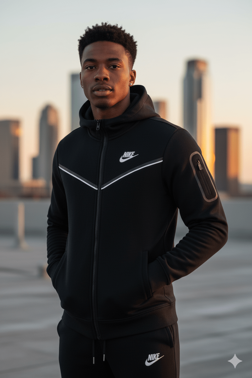 Muška Crna Sportska Trenerka - SAMO KLIKNI