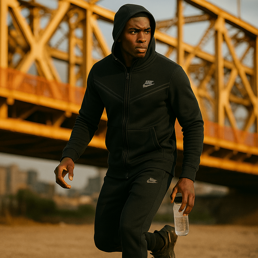 Muška crna trenerka - SAMO KLIKNI