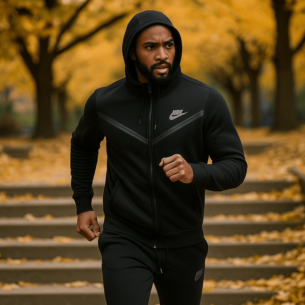 Muška crna trenerka - SAMO KLIKNI