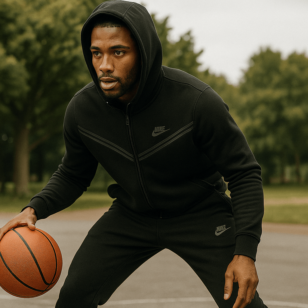 Muška crna trenerka - SAMO KLIKNI