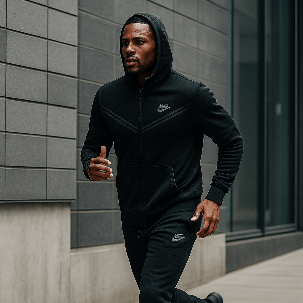 Muška crna trenerka - SAMO KLIKNI