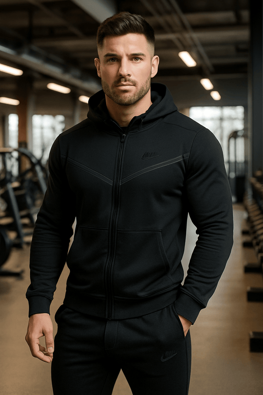 Muška crna trenerka - SAMO KLIKNI