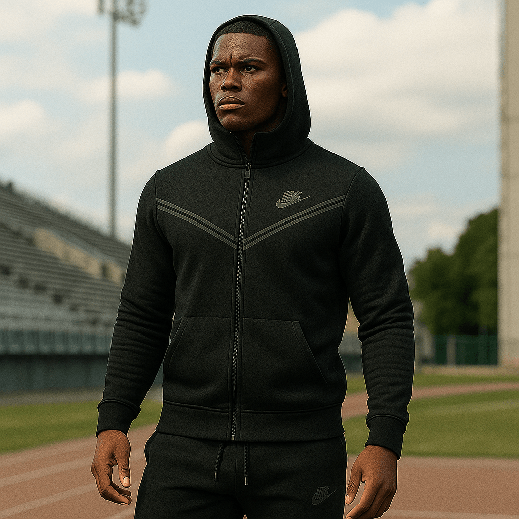 Muška crna trenerka - SAMO KLIKNI