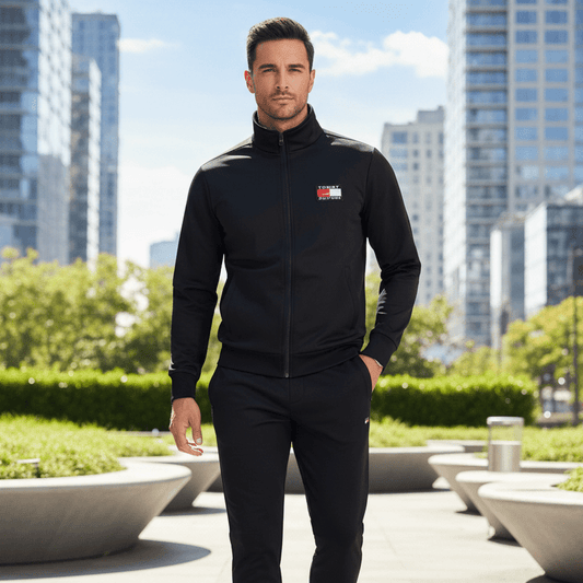 Muška Crna Trenirka Set – Muška Odjeća – Crna S – slika 1