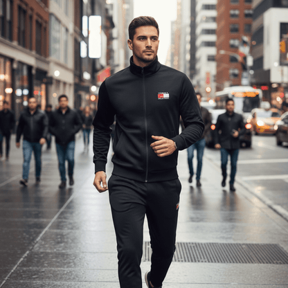 Muška Crna Trenirka Set – Muška Odjeća – Crna S – slika 5