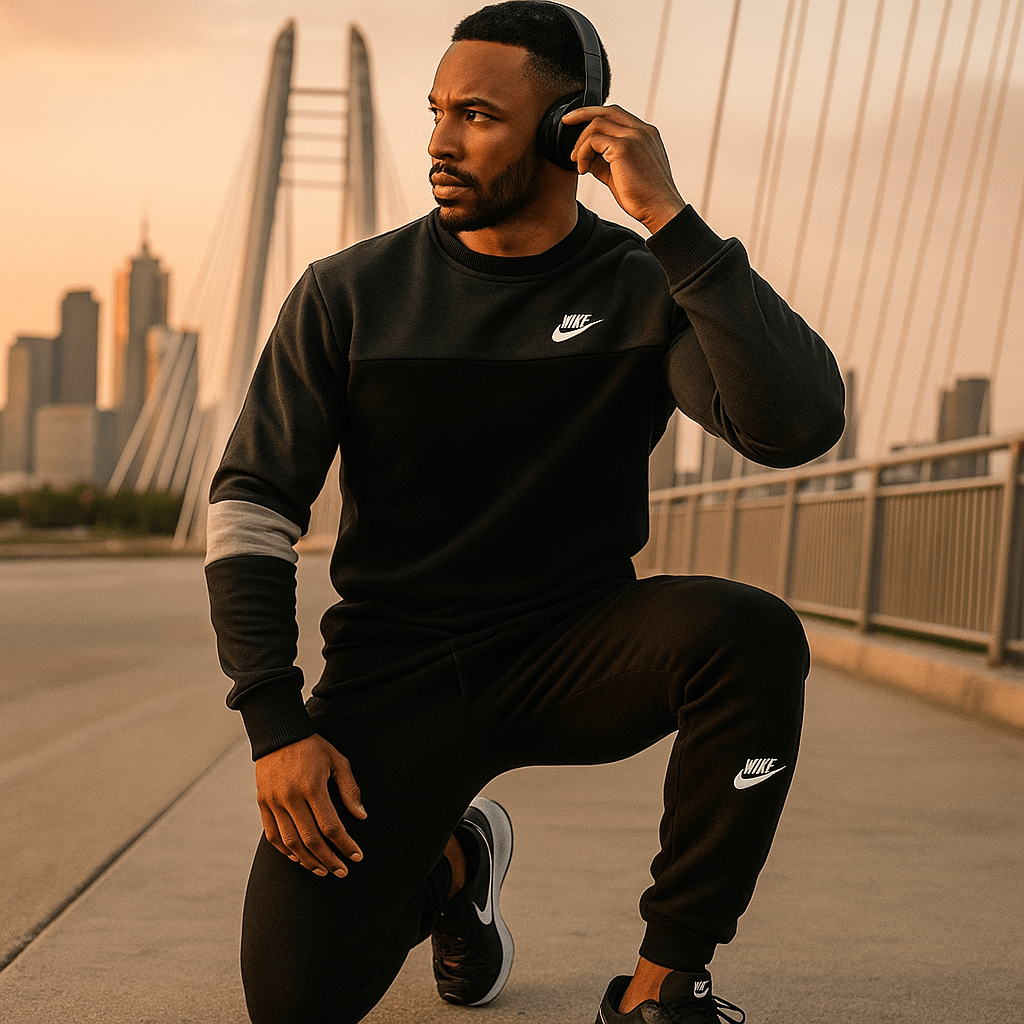 Muška Crno - Siva Premium Trenirka - SAMO KLIKNI