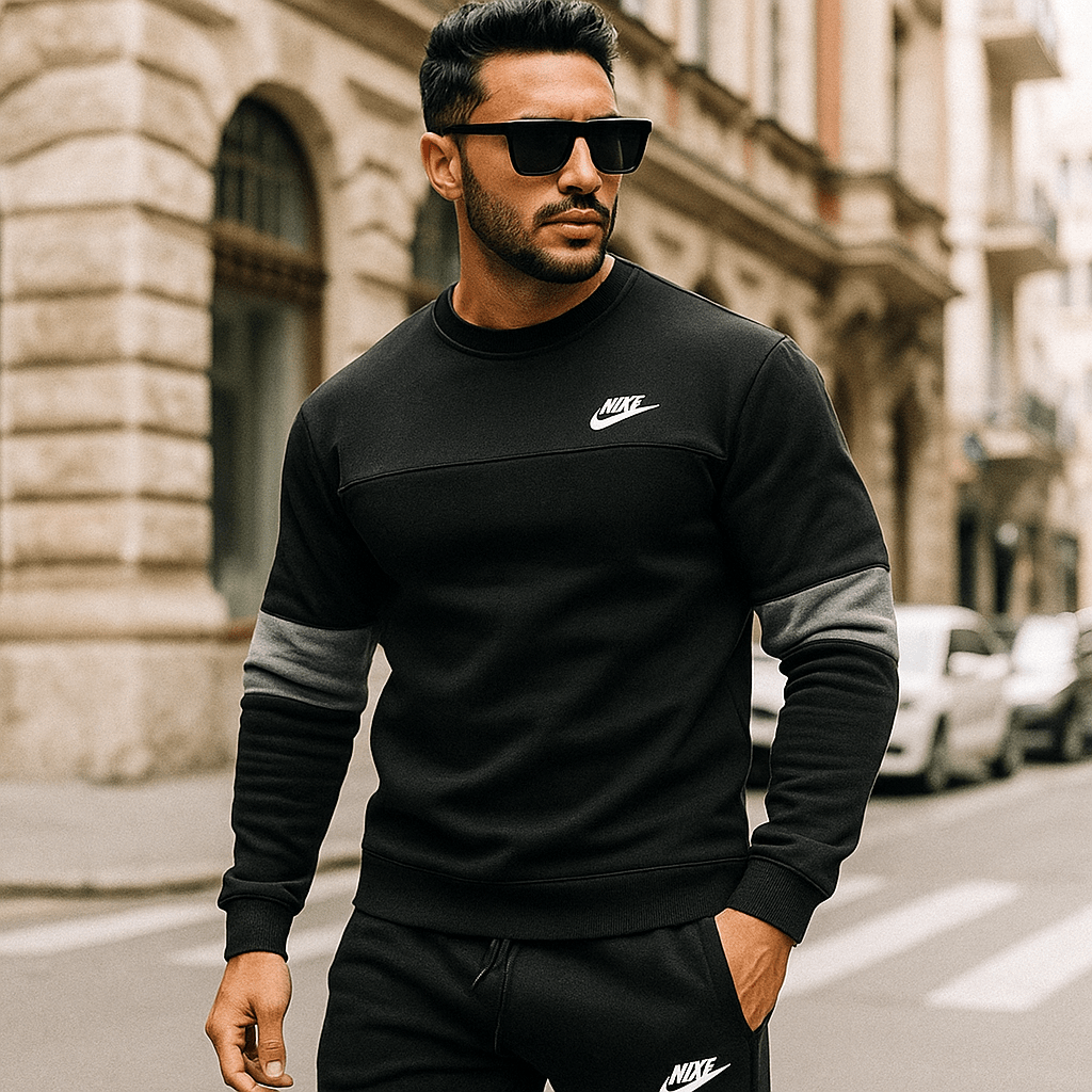 Muška Crno - Siva Premium Trenirka - SAMO KLIKNI