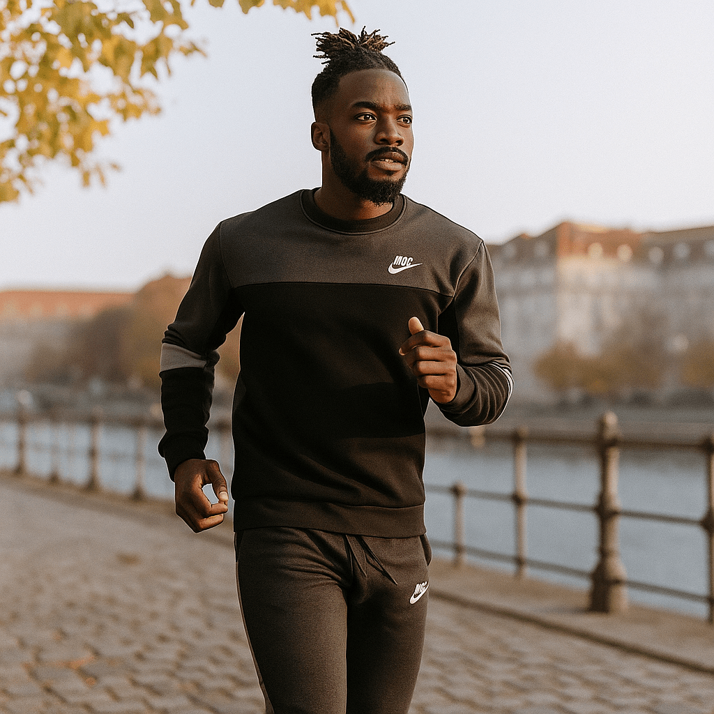 Muška Crno - Siva Premium Trenirka - SAMO KLIKNI