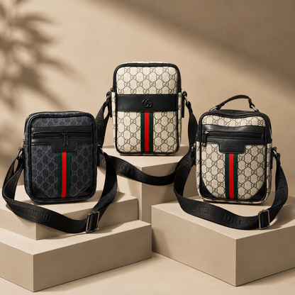 Muška crossbody torbica u tamnoj i svijetloj izvedbi